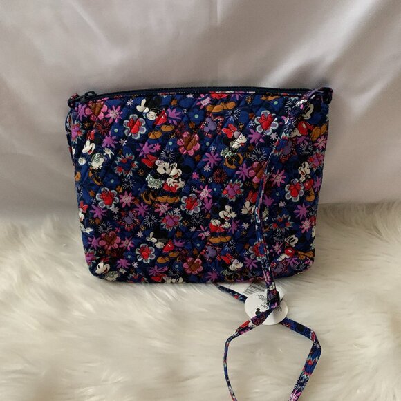VERA BRADLEY X DISNEY Mickey & Minnie Sweet Floral Quilted Large Hipster Bag - Picture 3 of 4